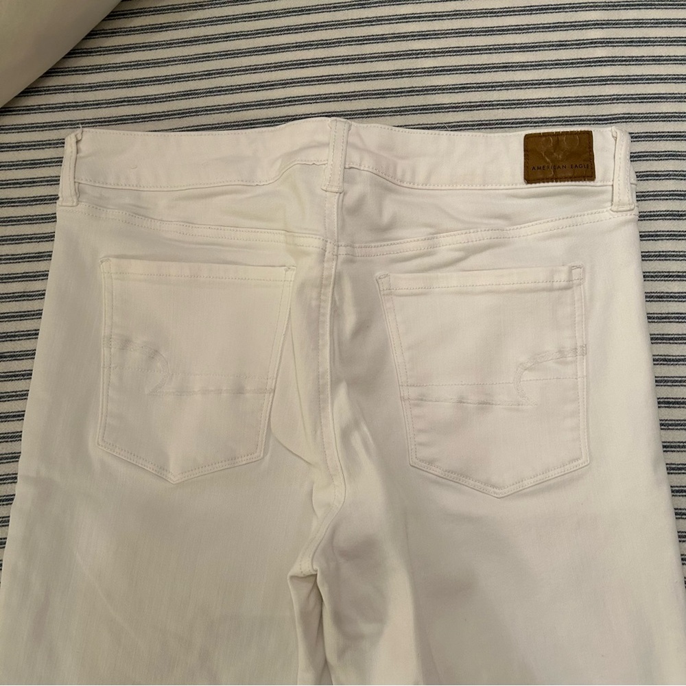 American Eagle Ne(x)t Level Stretch Hi-Rise Jegging‎ White 14 Long - Picture 6 of 9